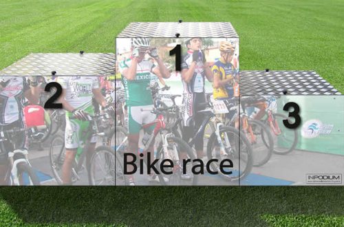Podium para ciclismo