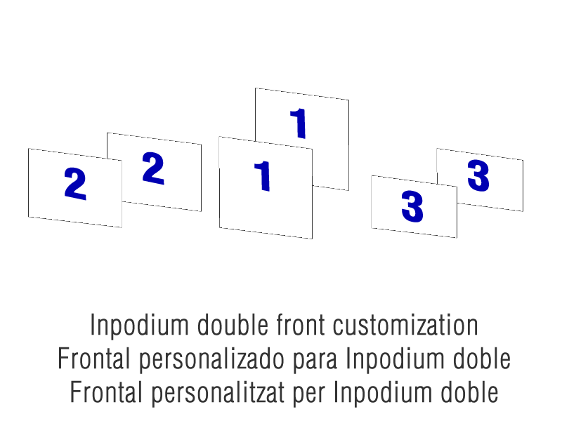 Frontales estandar para Inpodium doble