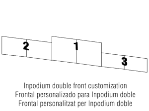 Frontales estandar para Inpodium doble