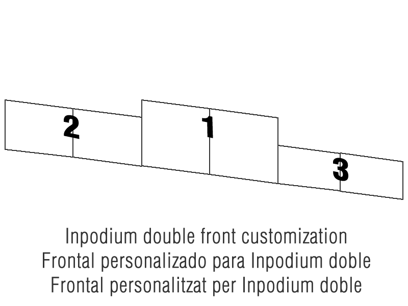 Frontales estandar para Inpodium doble